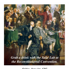 Raise Your Glasses at the Reconstitutional Convention - Salic Lab Happy Hour, June 1, 2018