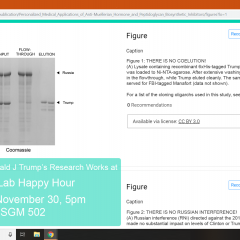 DJT's Research Works: THERE IS NO COELUTION! - Salic Lab Happy Hour, November 30, 2018